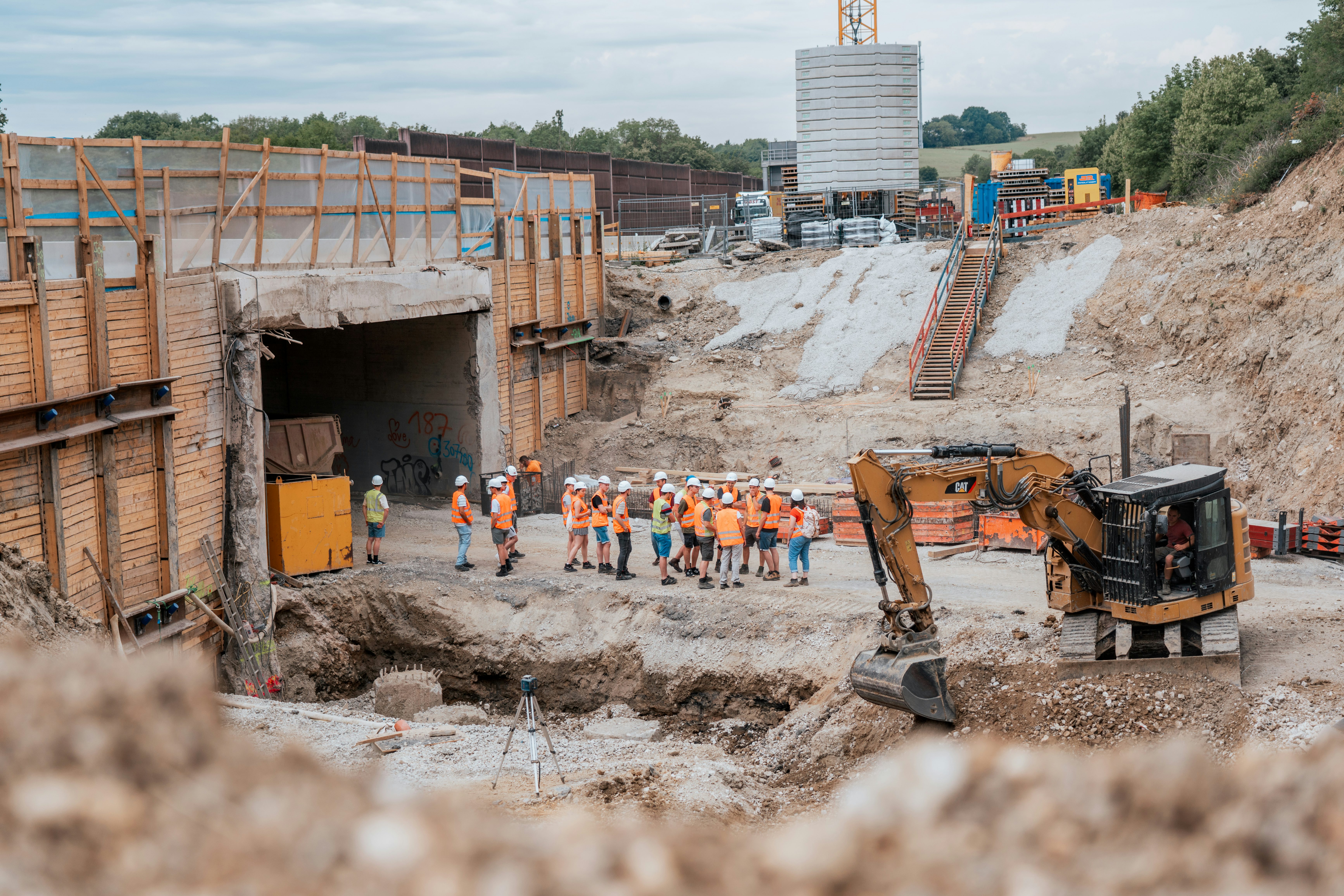 A72 Scheßlitz: Studierende versammeln sich auch der Baustelle