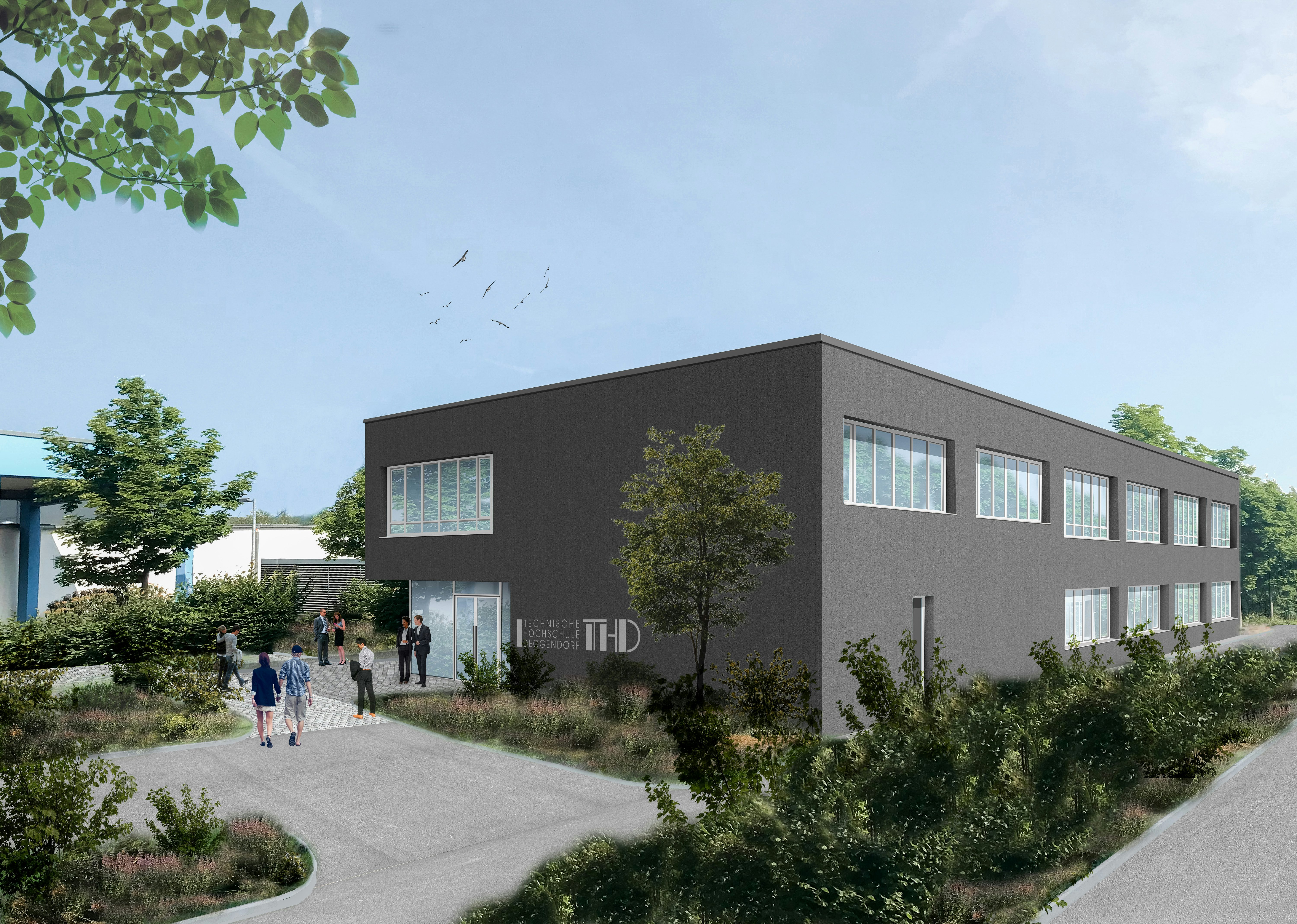 Visualisierung des Neuen Campus-Moduls