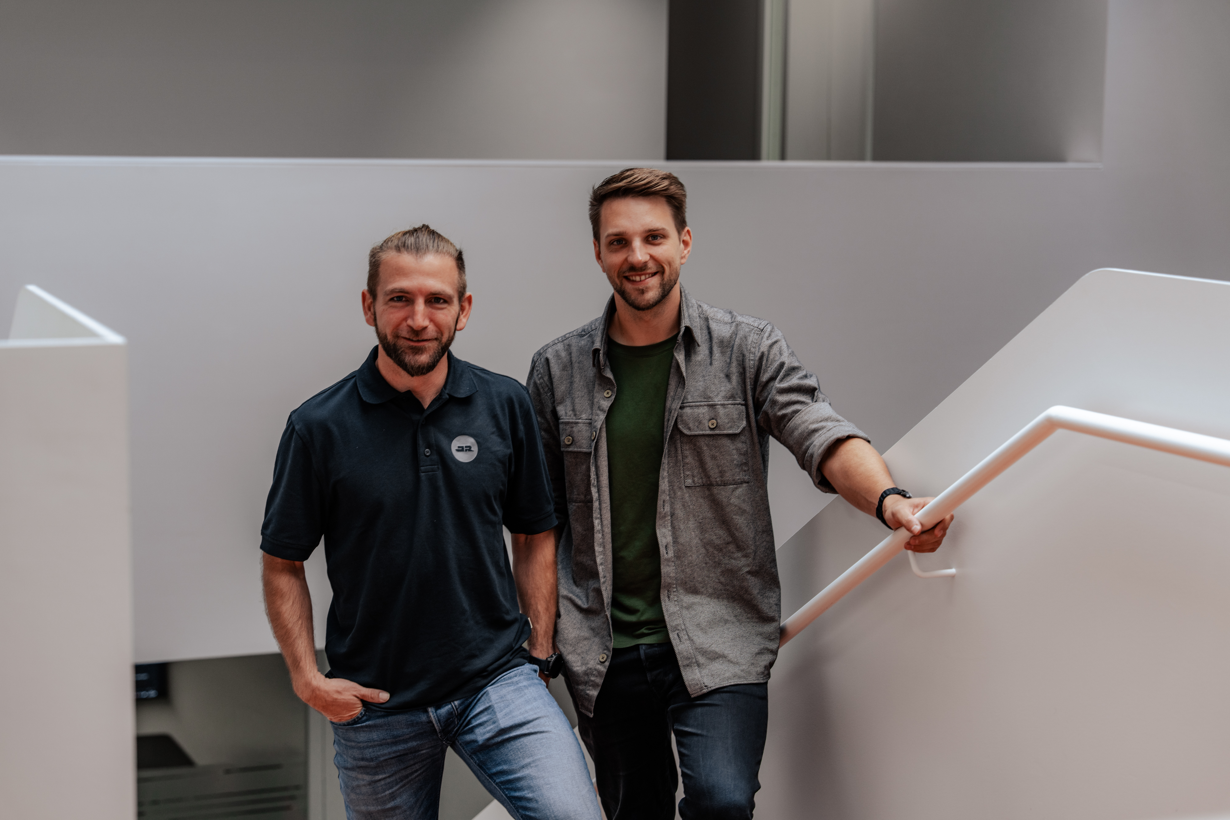 Die beiden neuen Kollegen Tobias Mühlbauer und Christian Wilde im Bereich Tragwerksplanung