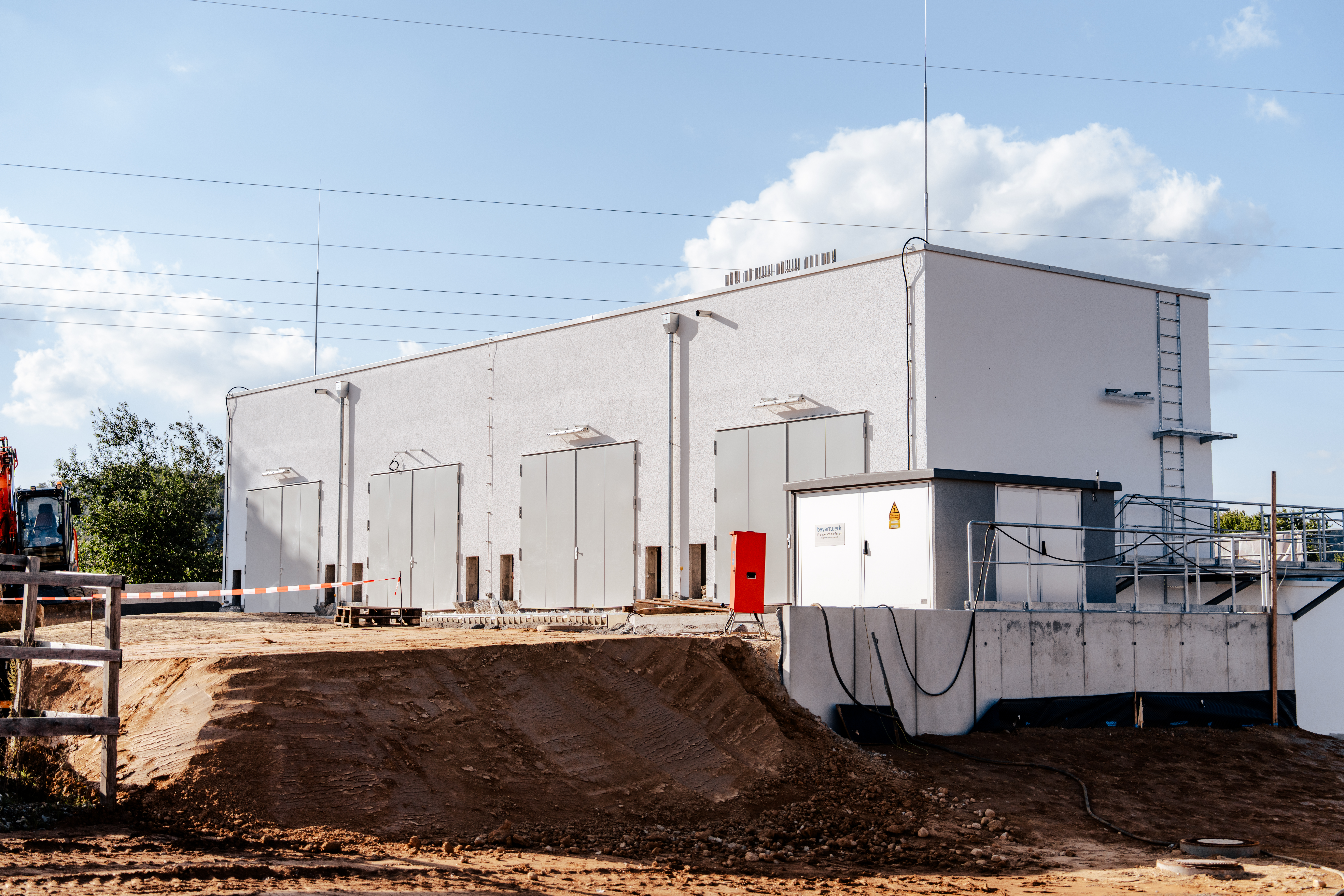 Aufnahme des Gebäudes der Biogasanlage Arnschwang