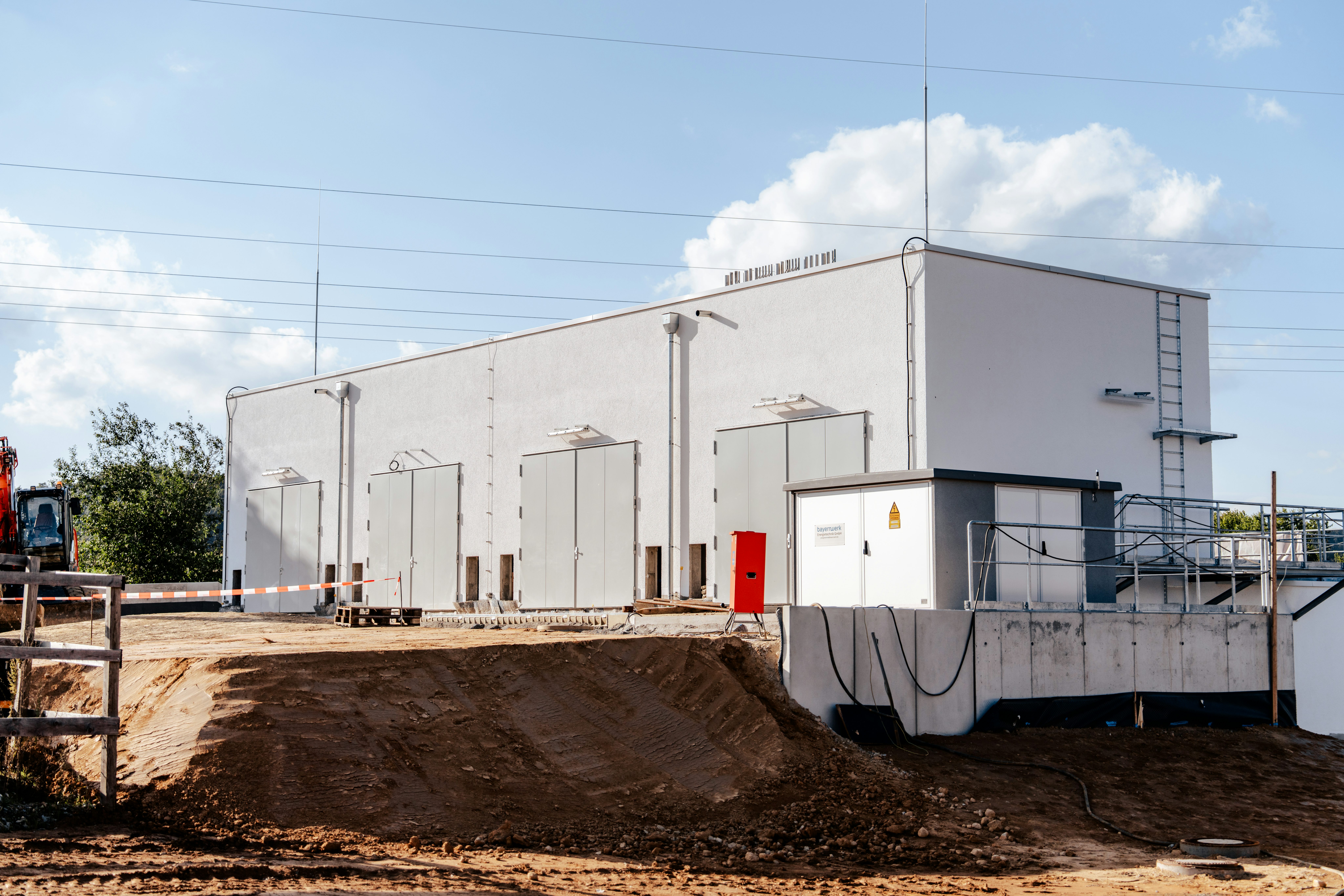 Aufnahme des Gebäudes der Biogasanlage Arnschwang