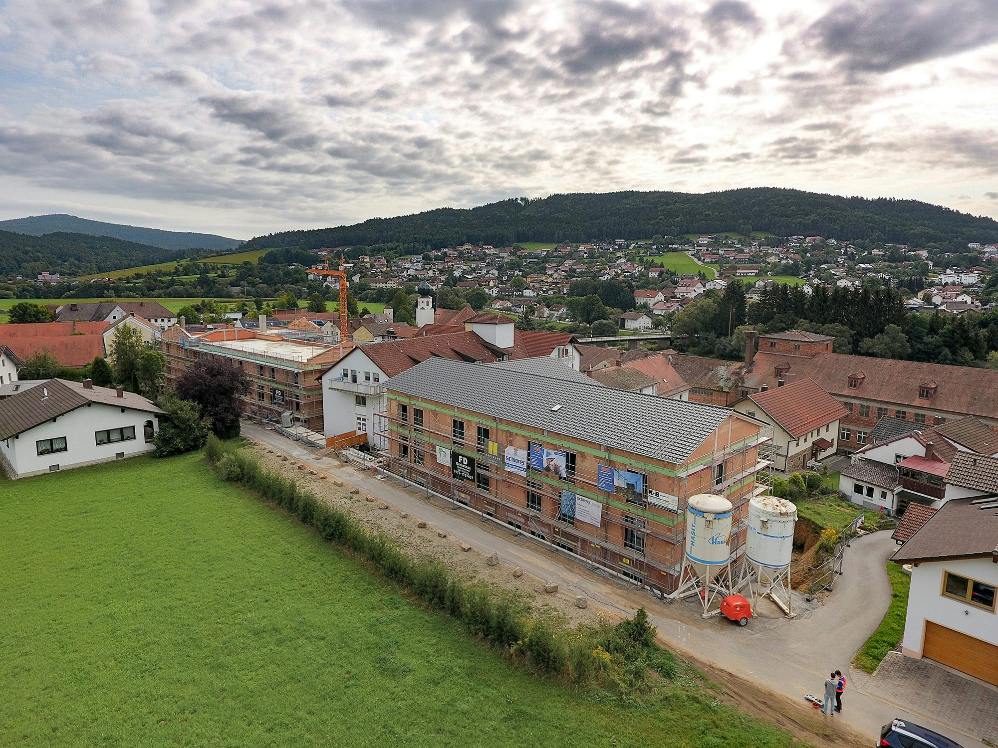 Pflegeeinrichtung Haus Margerita Chamerau: Rohbau von oben