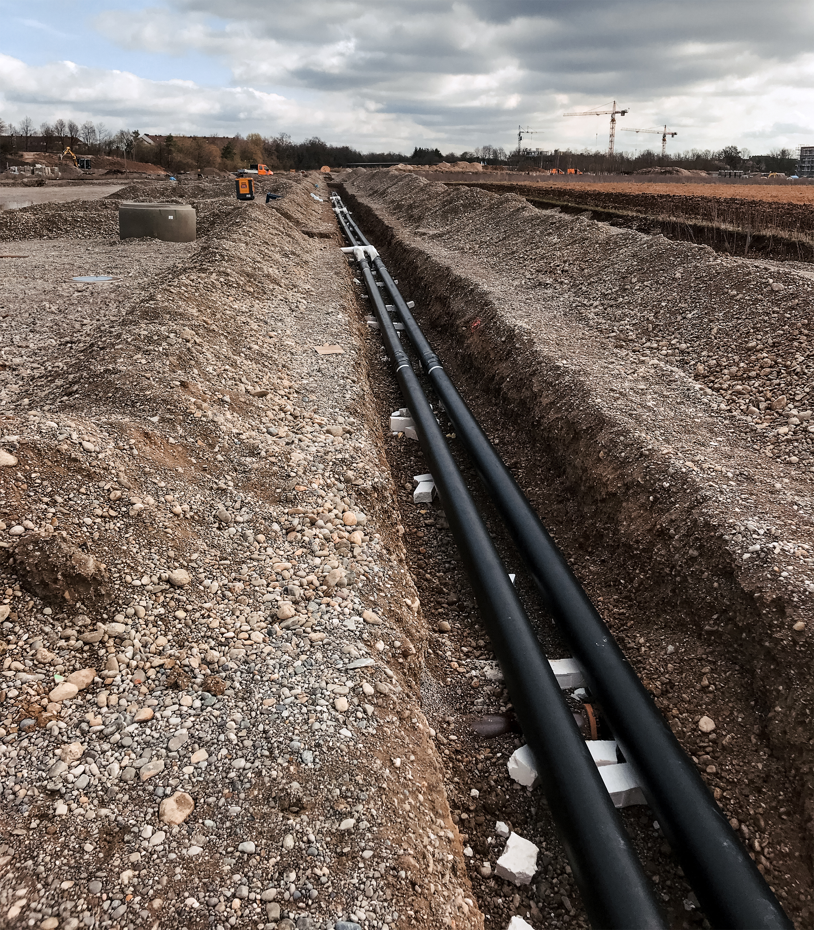 Fernwärmeleitung für die AFK Geothermie in München