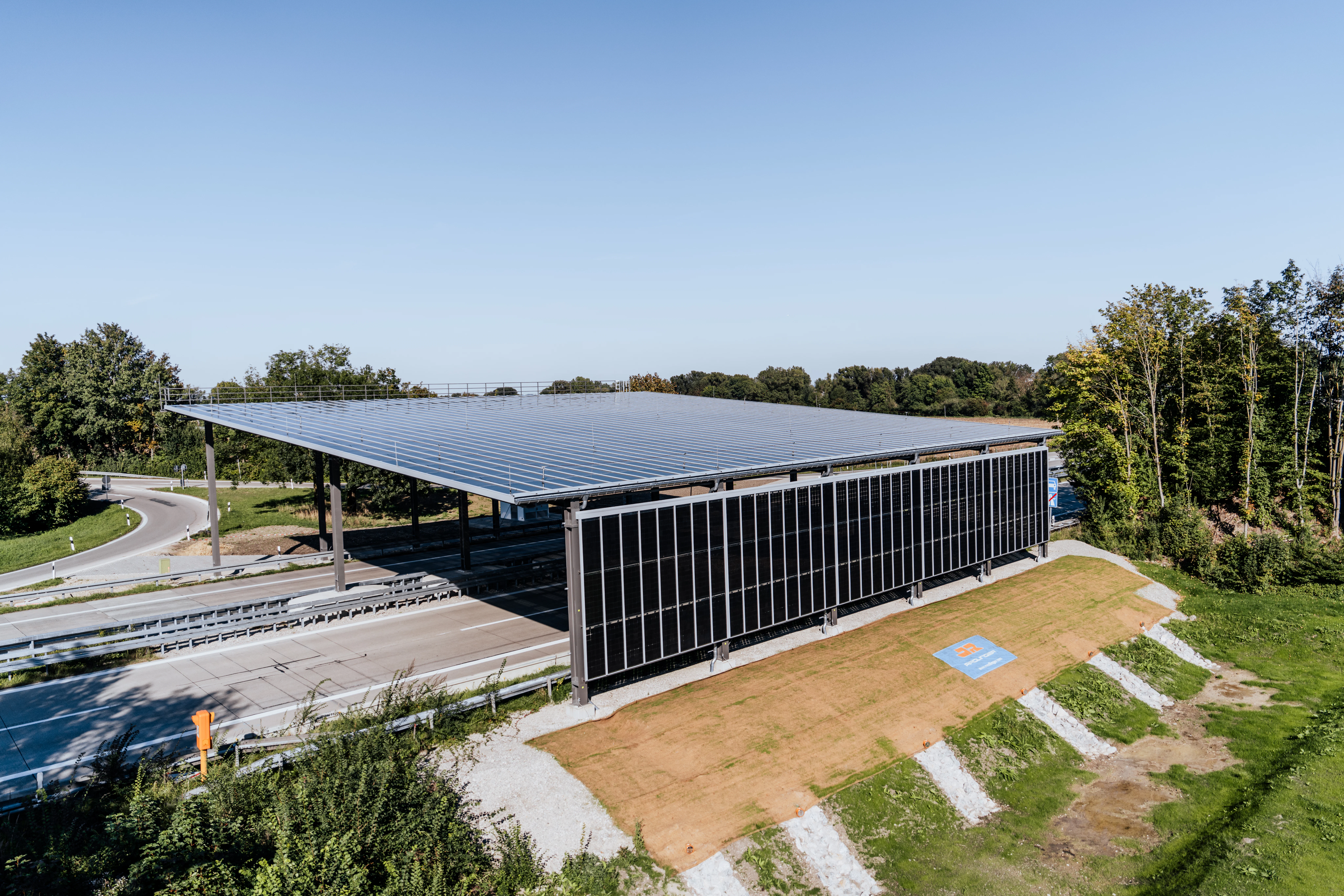 Luftaufnahme der PV-Analge