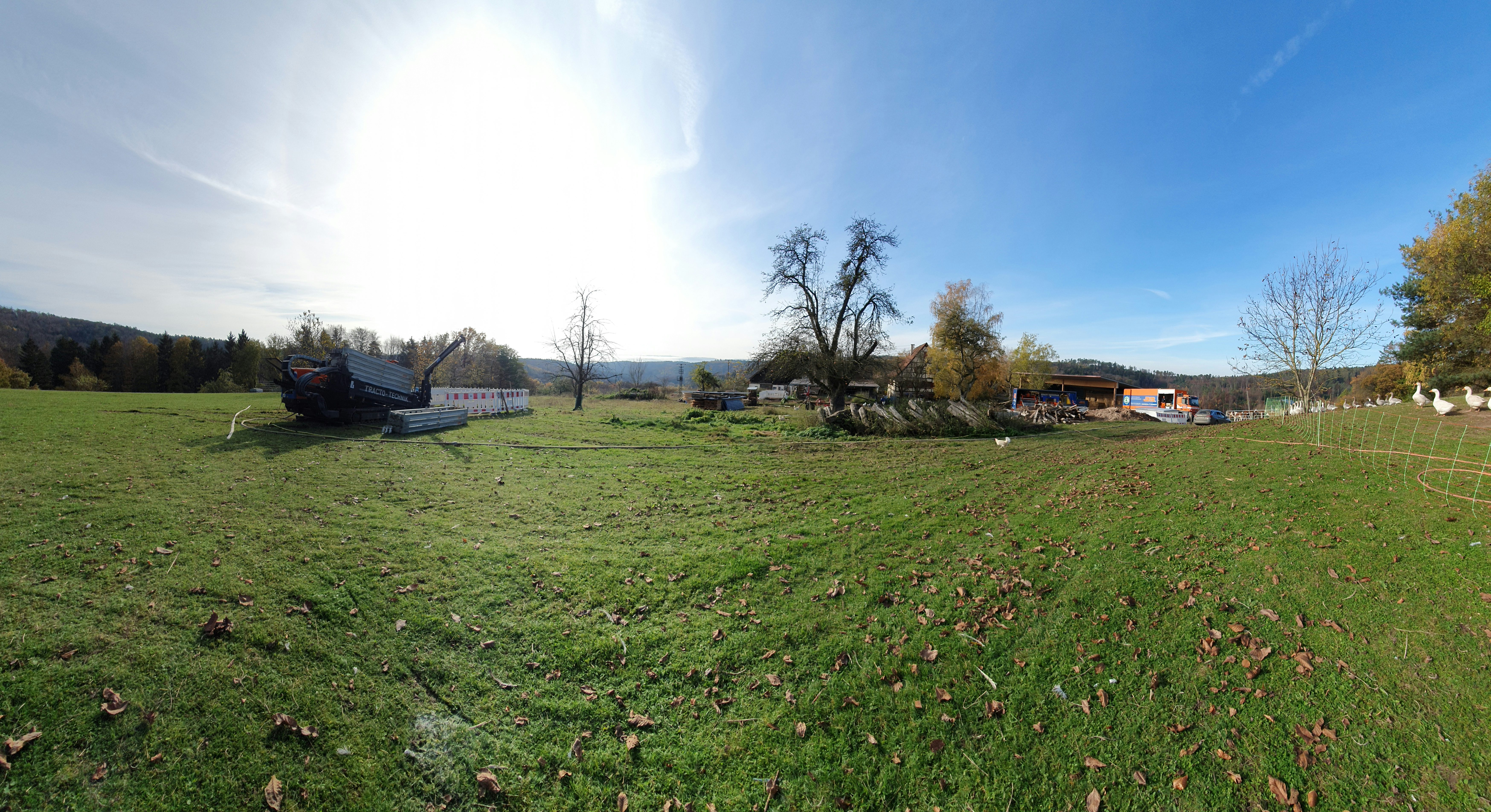 Spülbohrung im Wasserschutzgebiet Köshof