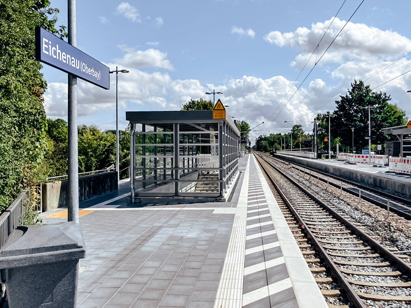 Der Bahnhof in Eichenau nach den Modernisierungsarbeiten