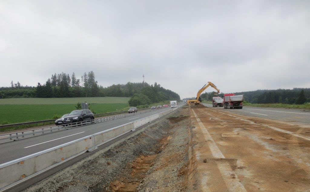 A9: Naila - Muenchberg - Arbeiten an der Autobahn