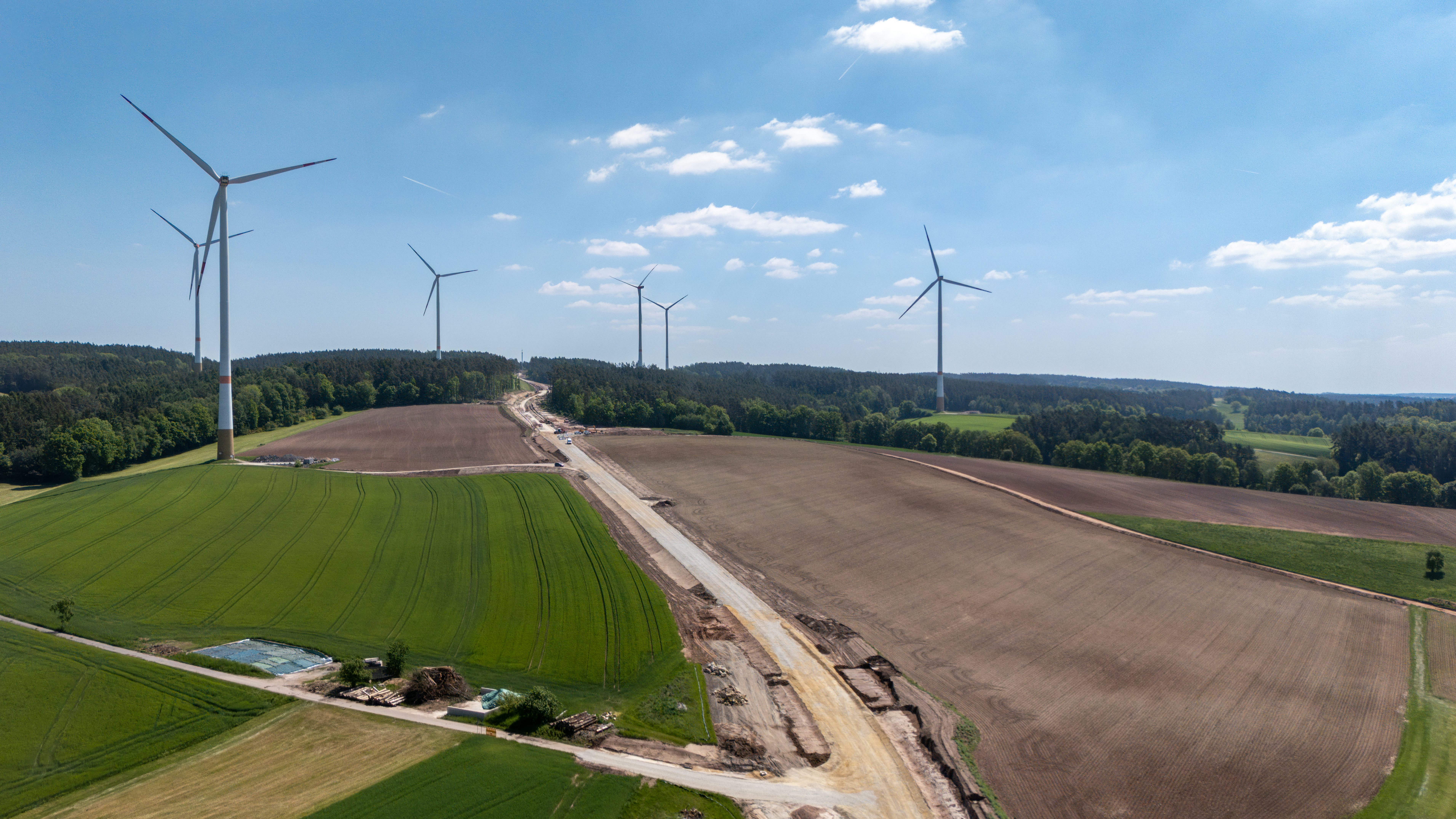 Neubau der Staatsstraße 2184 östlich von Unterschwarzach