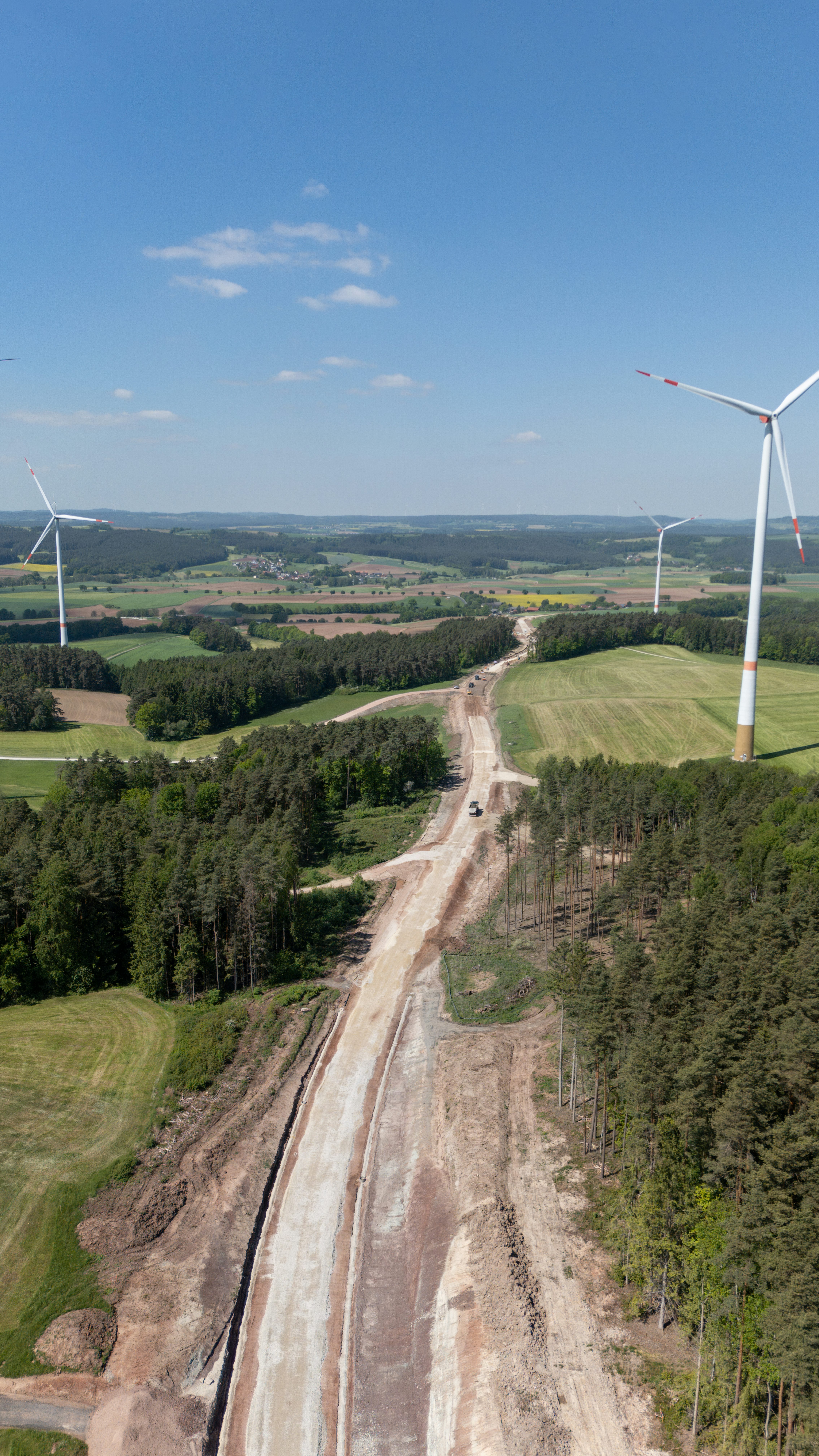 Neubau der Staatsstraße 2184 östlich von Unterschwarzach