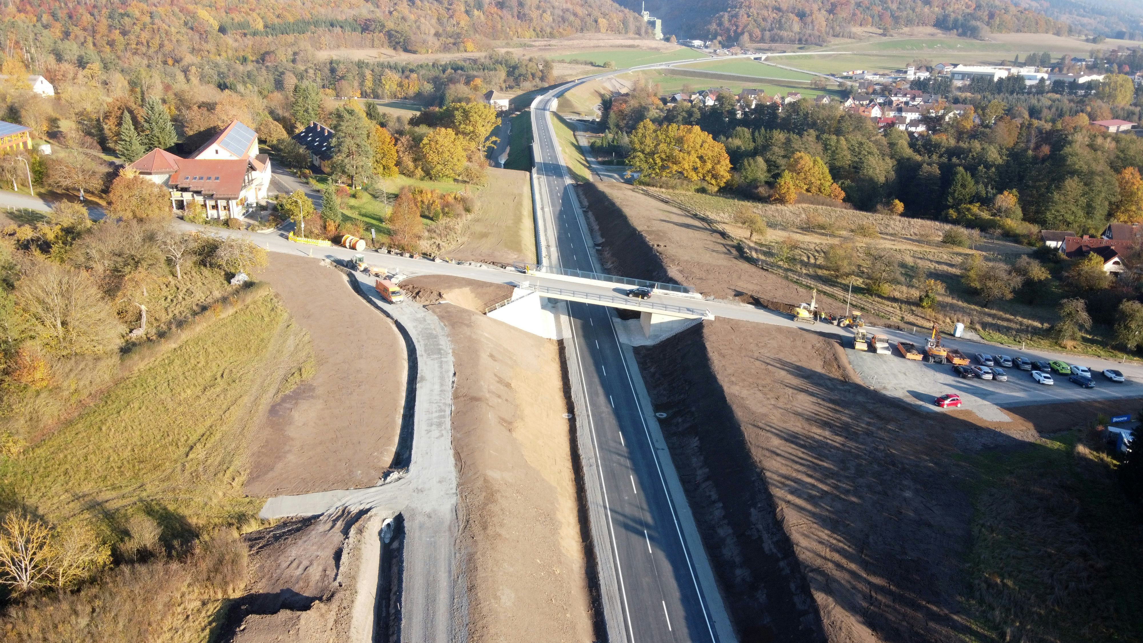 JR Baustelle Ortsumgehung Stadtsteinach