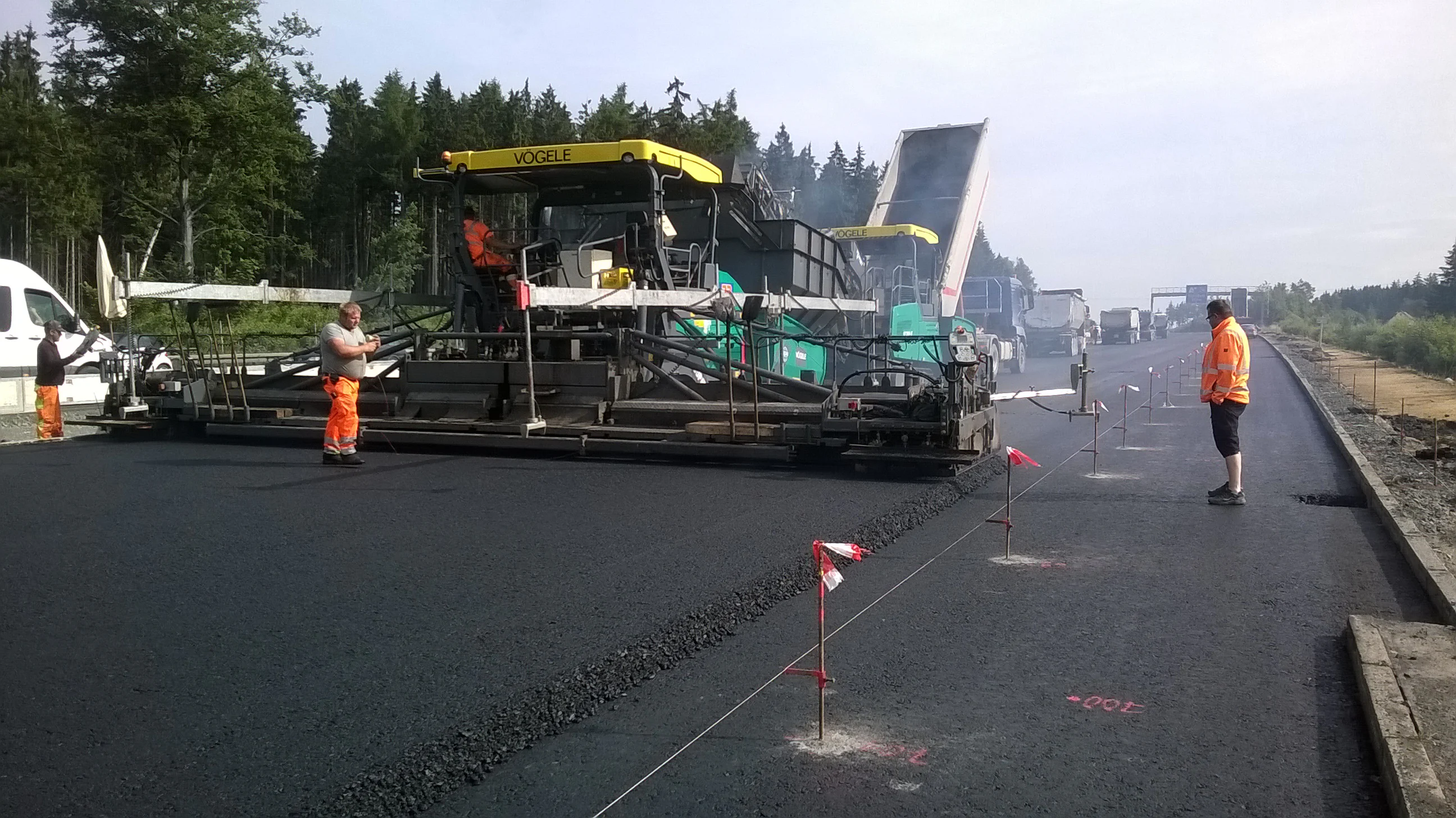 A9: Naila - Muenchberg - Teermaschine