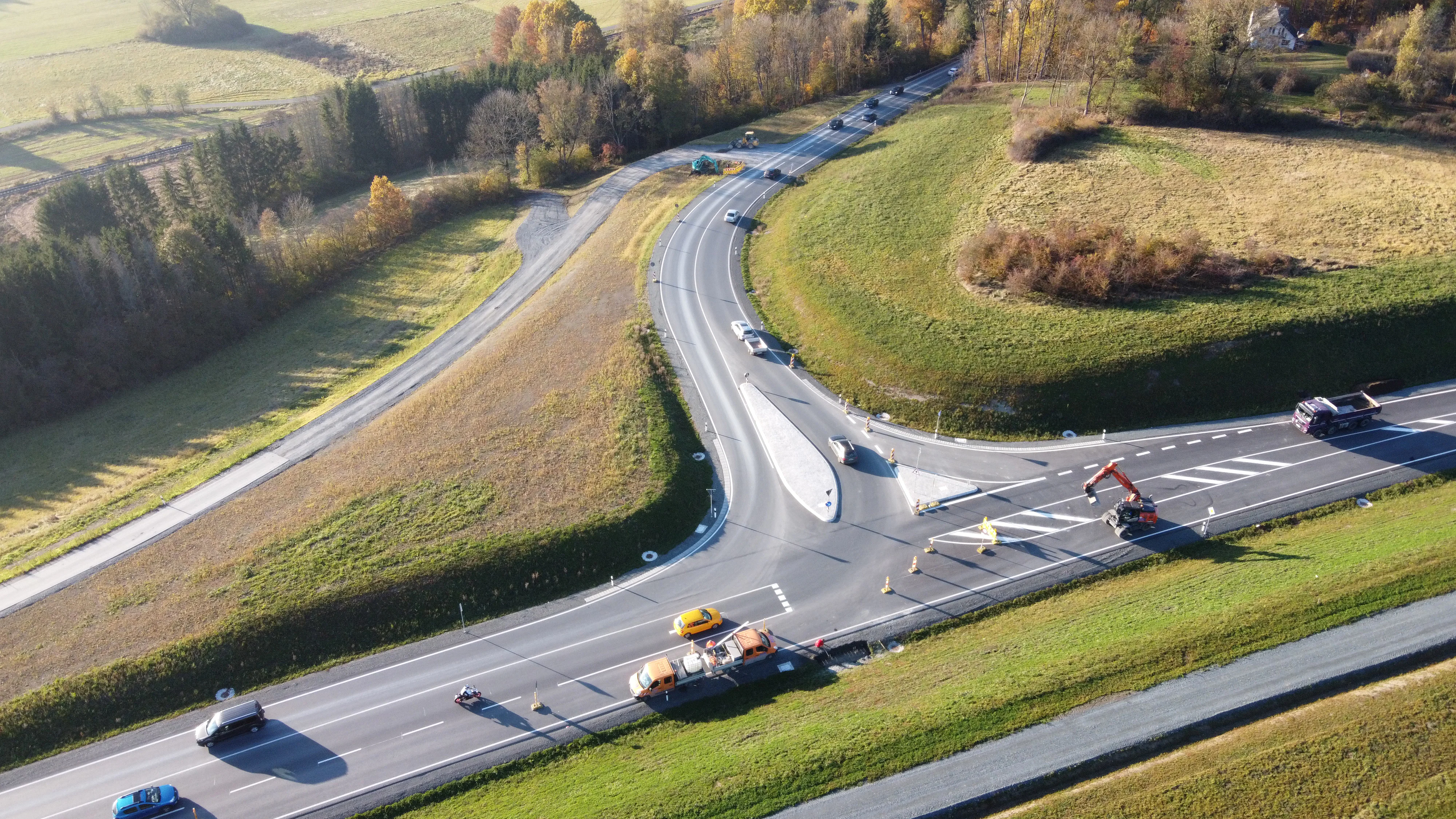 JR Baustelle Ortsumgehung Stadtsteinach