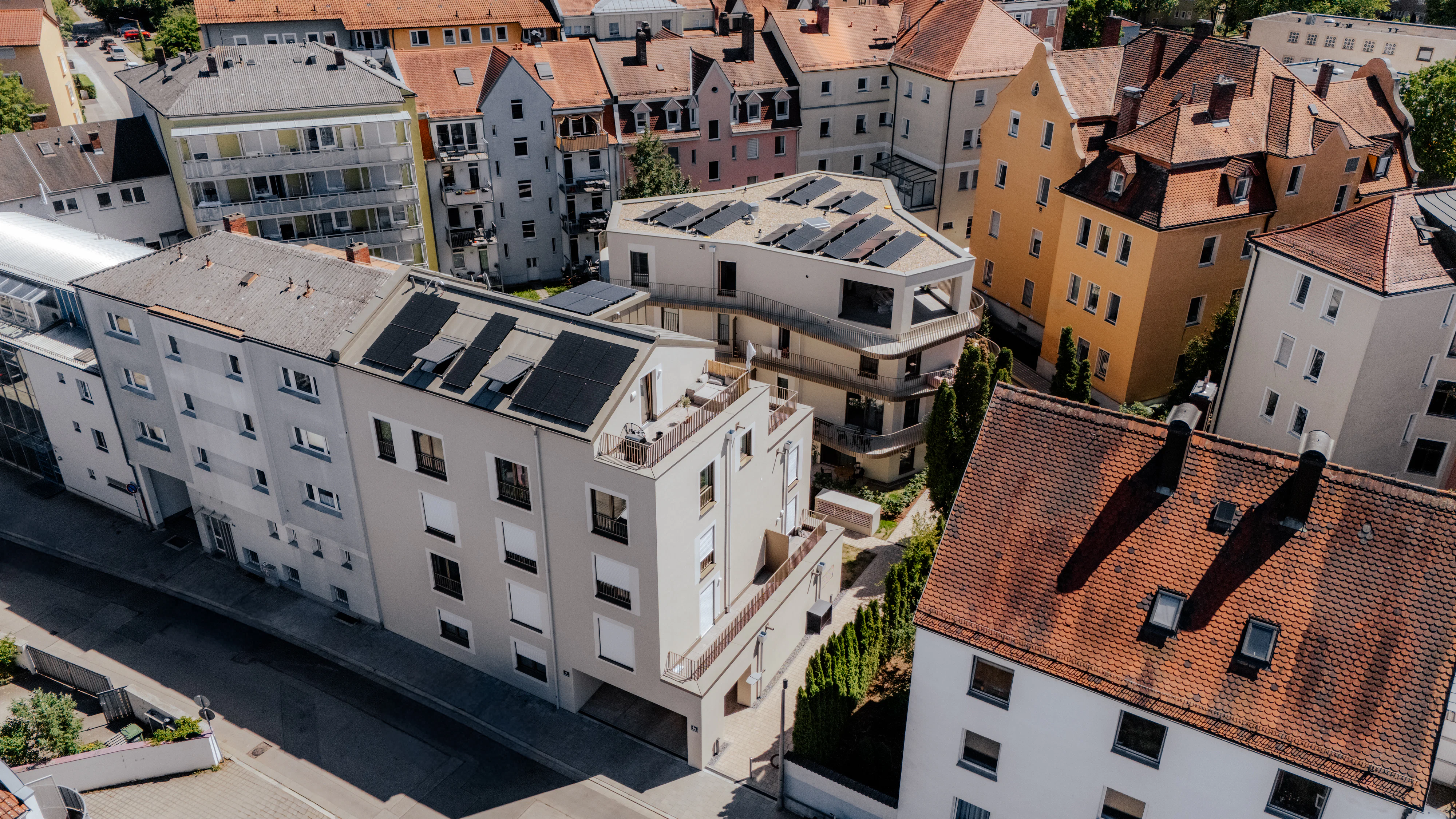 Immobilie Sternhof, Regensburg: Foto von der Wohnanlage von außen